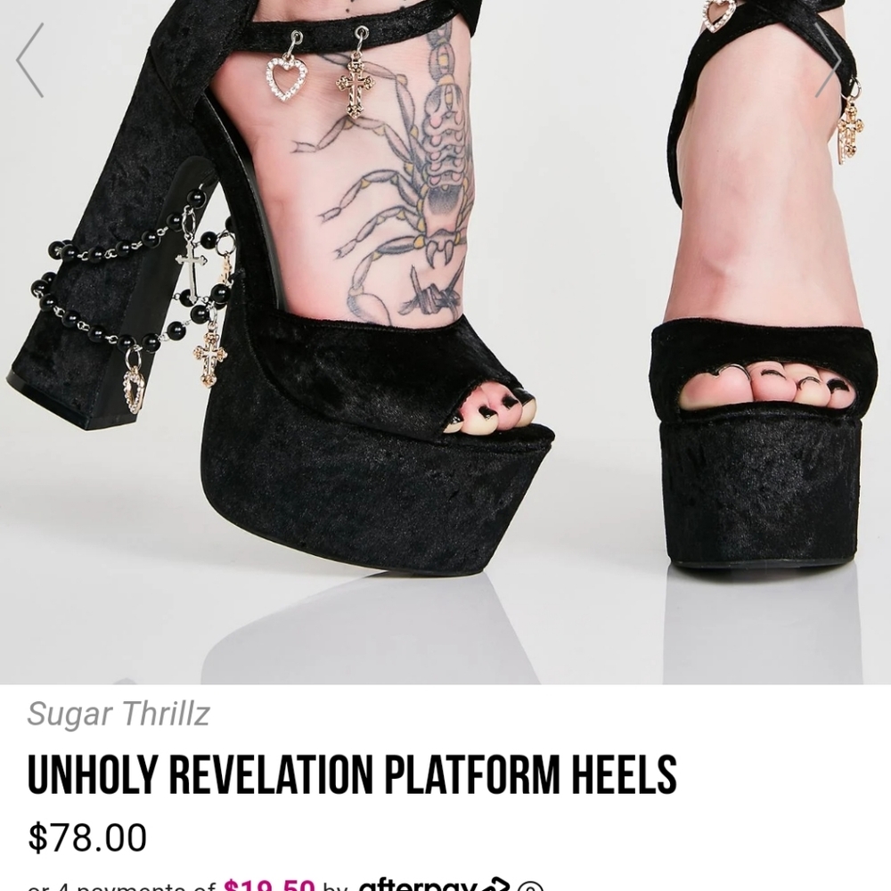 Sugar Thrillz Unholy Revelations Platform Heel